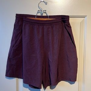 Lululemon Men’s Pace Breaker Linerless Short 7” - Maroon - NEW w/o tags